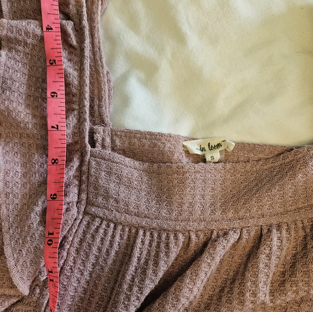 In loom Pink Ruffle Top - Picture 7 of 14